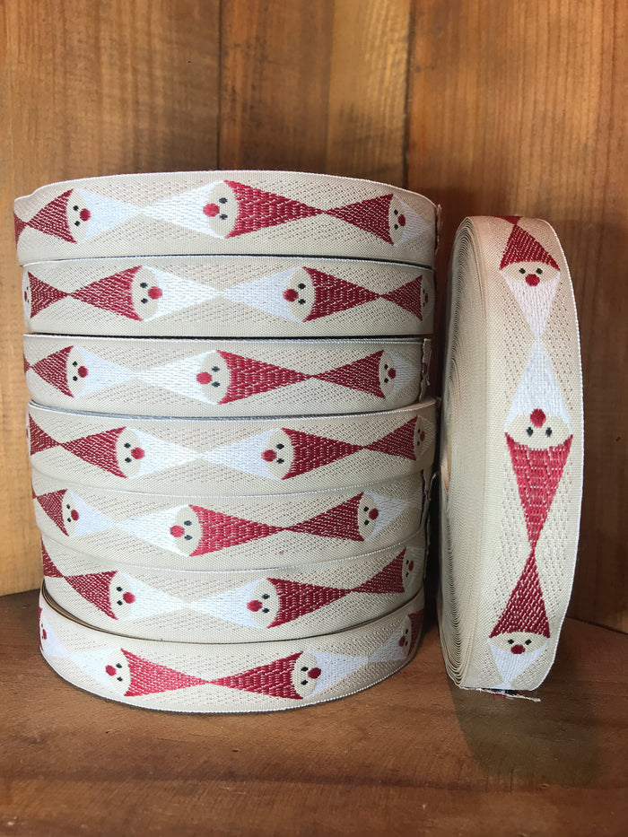 Swedish Woven Twill Ribbon: Father Christmas (25 meters)