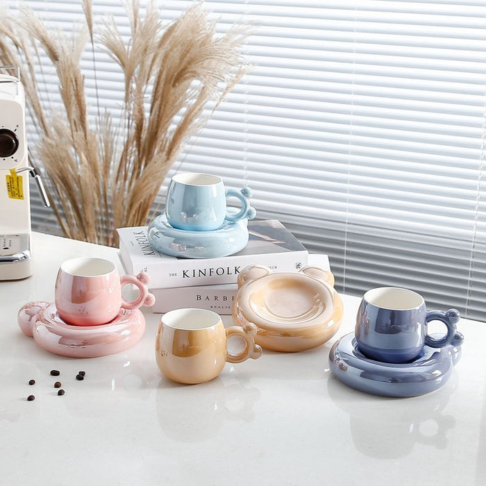 Sweet Surpise Pearl Glazed Coffee Cup Northern Lights