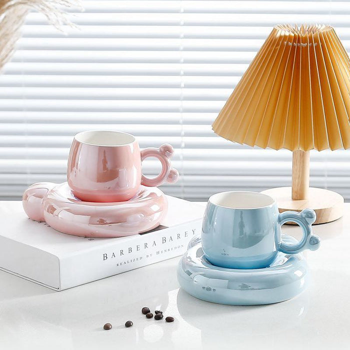 Sweet Surpise Pearl Glazed Coffee Cup Northern Lights