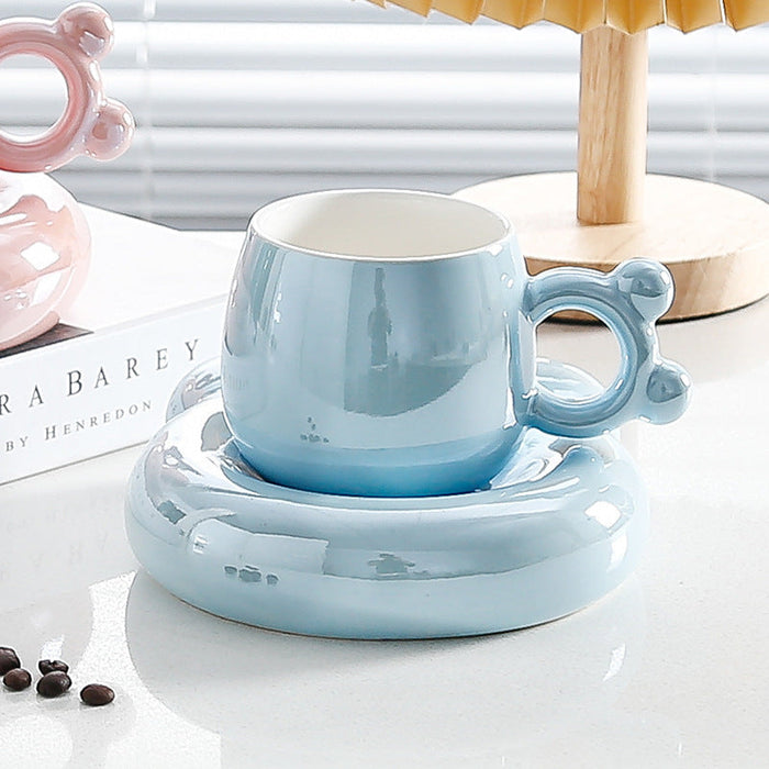 Sweet Surpise Pearl Glazed Coffee Cup Northern Lights