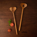 Teak Salad Spoon S/2 Natural - ellementry