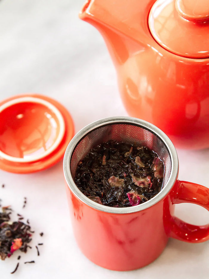 Teapot + Tea Brewer Mugs Set