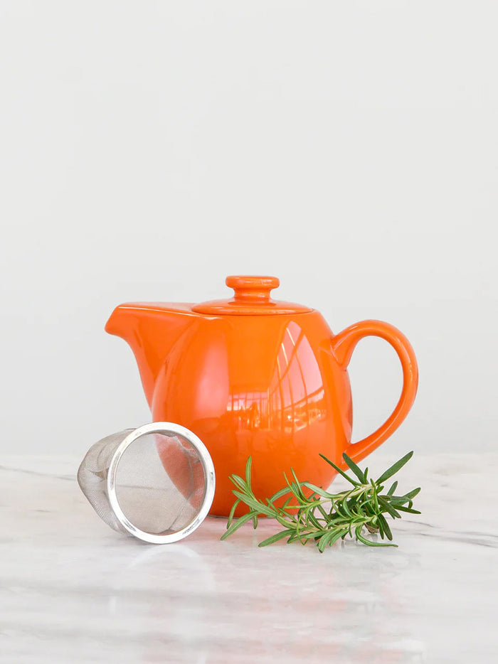 Teapot + Tea Brewer Mugs Set