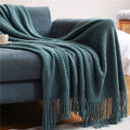 Textured Pineapple Grid Knitted Blanket Scandi South
