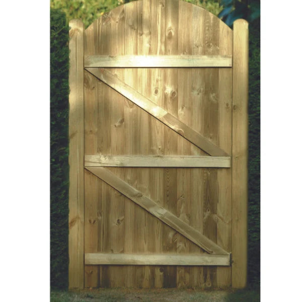 T&G Gate Tanalised Arched Top – 900mm x 1.8m Durable, Stylish Garden Gate-Eclipse Fencing