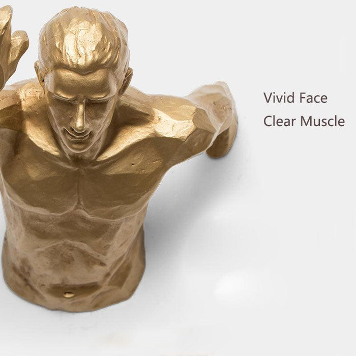 The Running Man Character 3d Wall Statue - Divine Heart L.A.