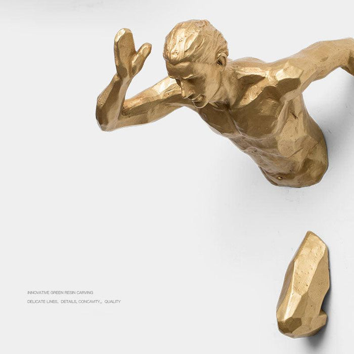 The Running Man Character 3d Wall Statue - Divine Heart L.A.
