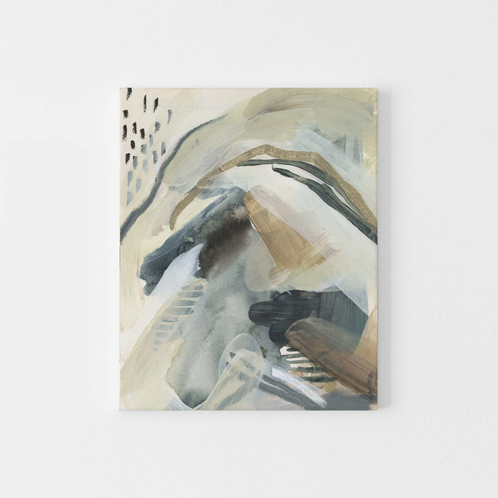 Mixed Media Abstract Painting Lake Inspired Wall Art Print or Canvas - Jetty Home