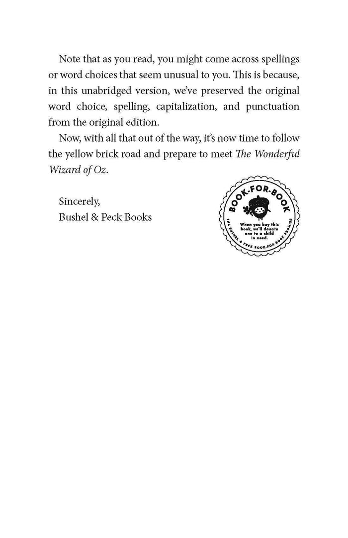 The Wonderful Wizard of Oz: The Read-With-Me Edition, by L. Frank Baum