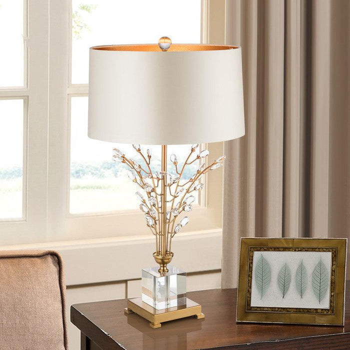 Timeless Moments Luxury Crystal Lamp with Gold Accents - Divine Heart L.A.