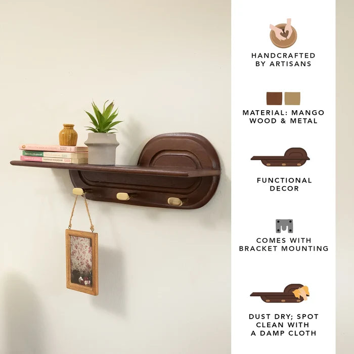 Traverse Wooden Wall Shelf