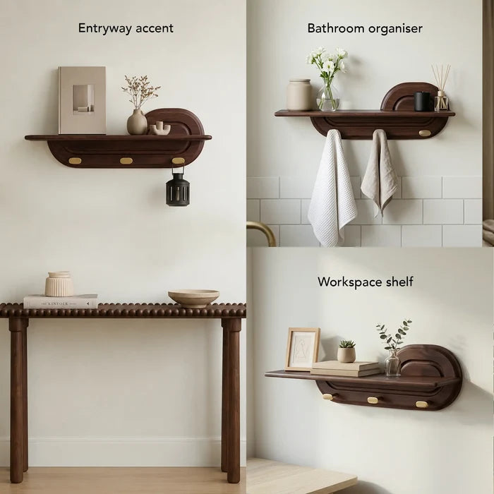 Traverse Wooden Wall Shelf