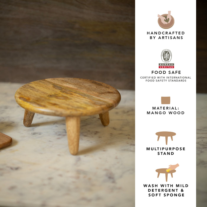 Triangular light weight wooden stand