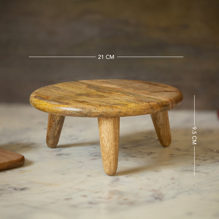 Triangular light weight wooden stand