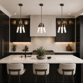 Trio Modern Bronze Pendant Light