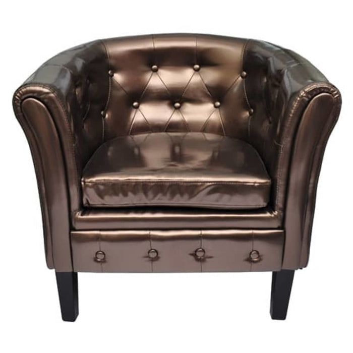 Truman Vegan Leather Club Chair Modern Luxuries Inc.