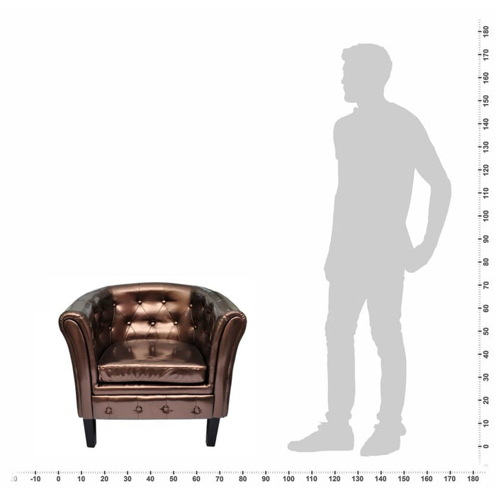 Truman Vegan Leather Club Chair Modern Luxuries Inc.