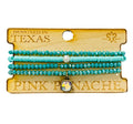 Turquoise bead bracelet, Austrian crystal