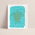 Turquoise Sea Turtle  - Art Print or Canvas - Jetty Home