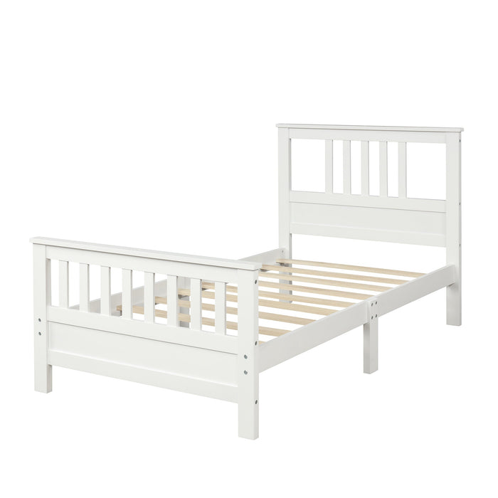 Twin Platform Bed with Headboard and Footboard - Divine Heart L.A.