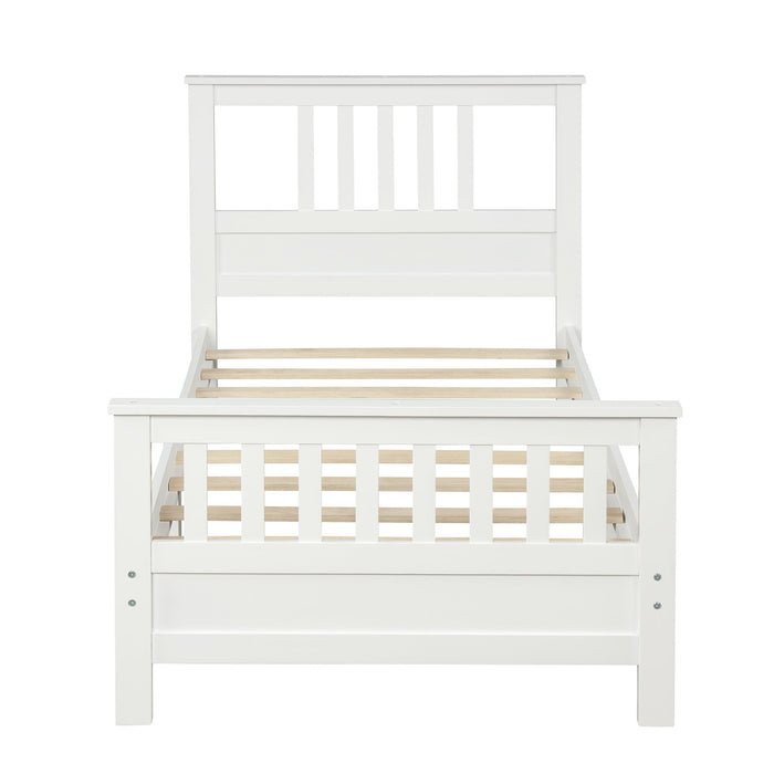 Twin Platform Bed with Headboard and Footboard - Divine Heart L.A.