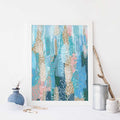 Sea Life Underwater Scene Modern Ocean Painting Wall Art Print or Canvas - Jetty Home