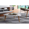 Utopian Triangle Coffee Table in White Gloss Doba