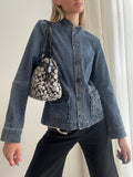 Vintage Y2K Denim Jacket – Blue Utility Button Up Denim Jacket - Size M