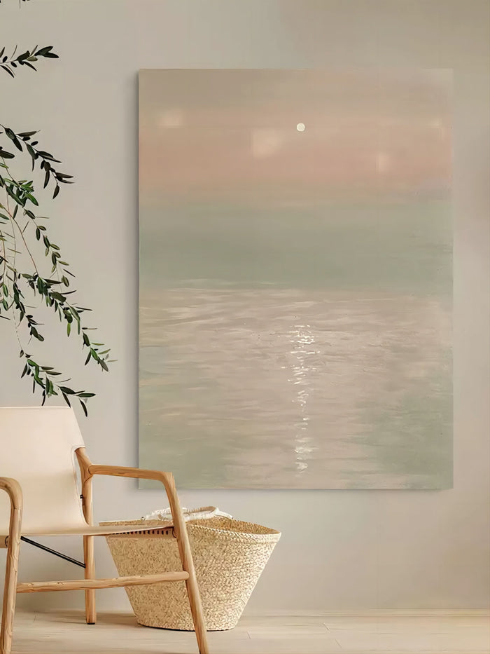 Large Landscape Art Landscape Oil Painting Landscape Wall Art Wabi-Sabi Wall Decor