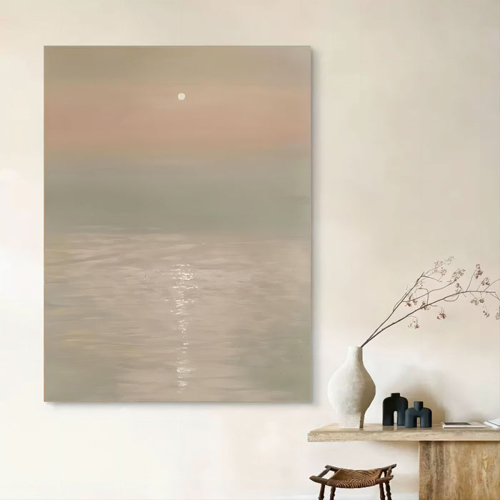 Large Landscape Art Landscape Oil Painting Landscape Wall Art Wabi-Sabi Wall Decor