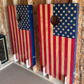 Cornhole Board Storage Rack – Shed Organizer & Tool Rack - HangThis Up.  Cornhole Board Holder