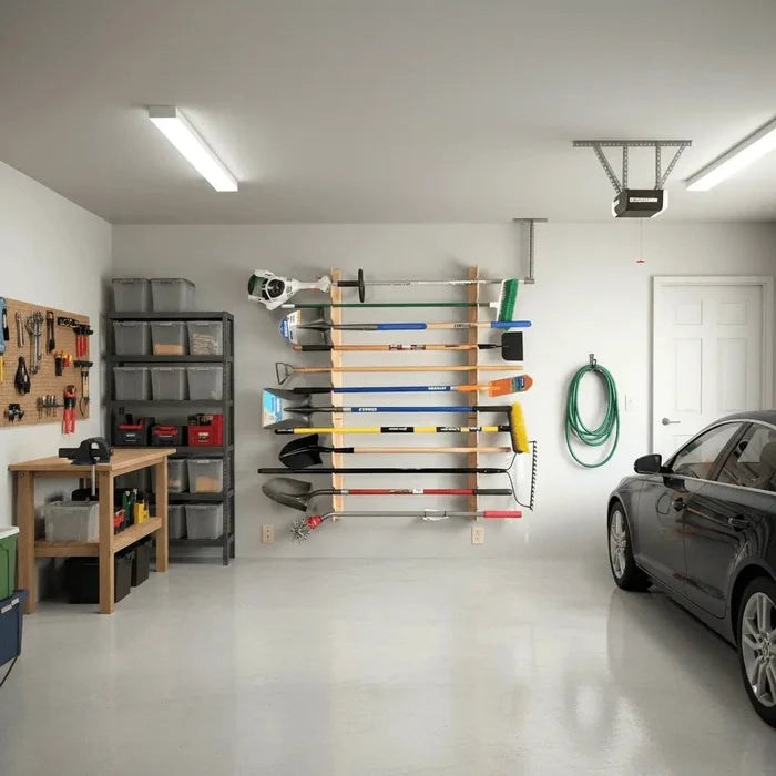 Wall - Mounted Garden Tool Rack - Garage - HangThis Up