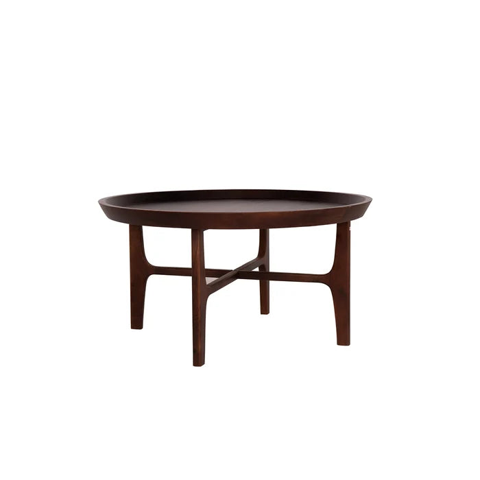 Walnut Haze Round Coffee Table