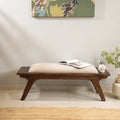 Walnut Haze Upholstered Bench- 1