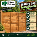Waney Lap Fence Panels – Durable, Traditional Fencing for Privacy & Security-Eclipse Fencing