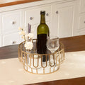 Weave Marble & Metal Basket- Large