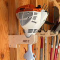 Weed Wacker Organizer, Shed Organization System, Yard Shed Storage, Yard Tool Rack - HangThis Up