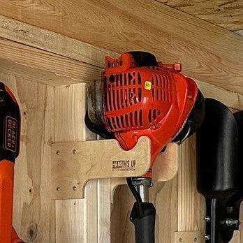 Weed Wacker Organizer, Shed Organization System, Yard Shed Storage, Yard Tool Rack - HangThis Up