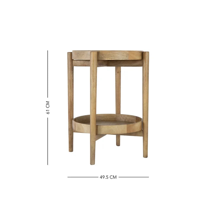 West Village Side Table- with 2 Removable Round Trays
