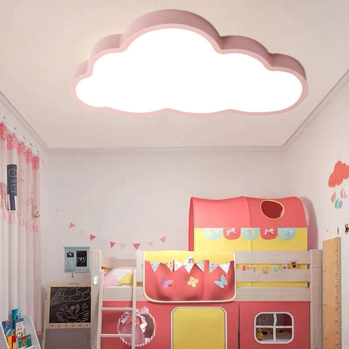 Whimsy Cloud LED Ceiling Light Cool Chickadee