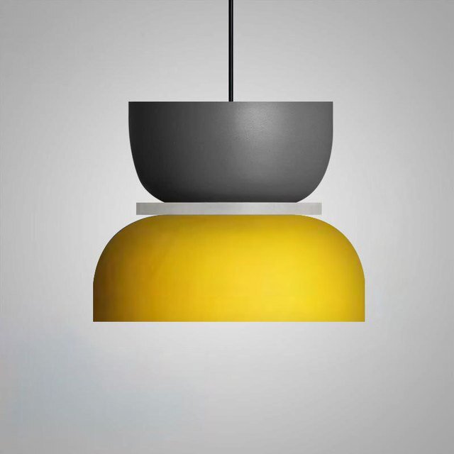 Grey and Yellow - 11.4" x 11" / 29cm x 28cm