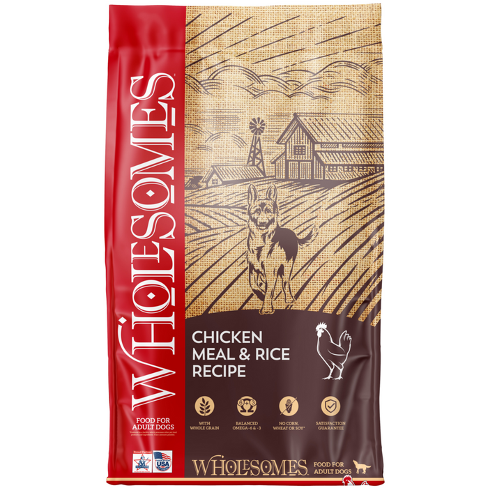 Wholesomes Chicken Meal & Rice Recipe Dry Dog Food