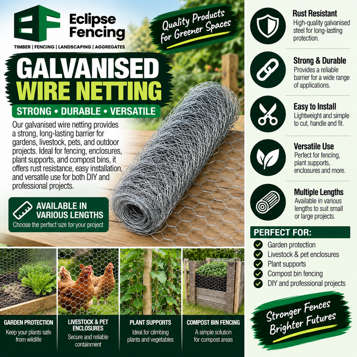 Wire Netting – Durable & Versatile Fencing Solution-Eclipse Fencing