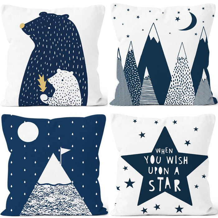 Wishing Bear Throw Pillow Cover - Divine Heart L.A.