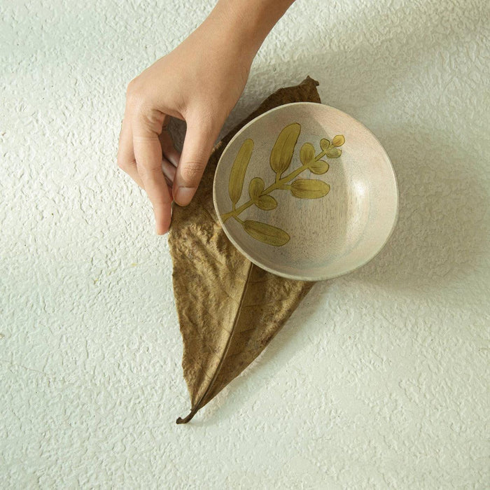Wisteria Yellow Nut Bowl