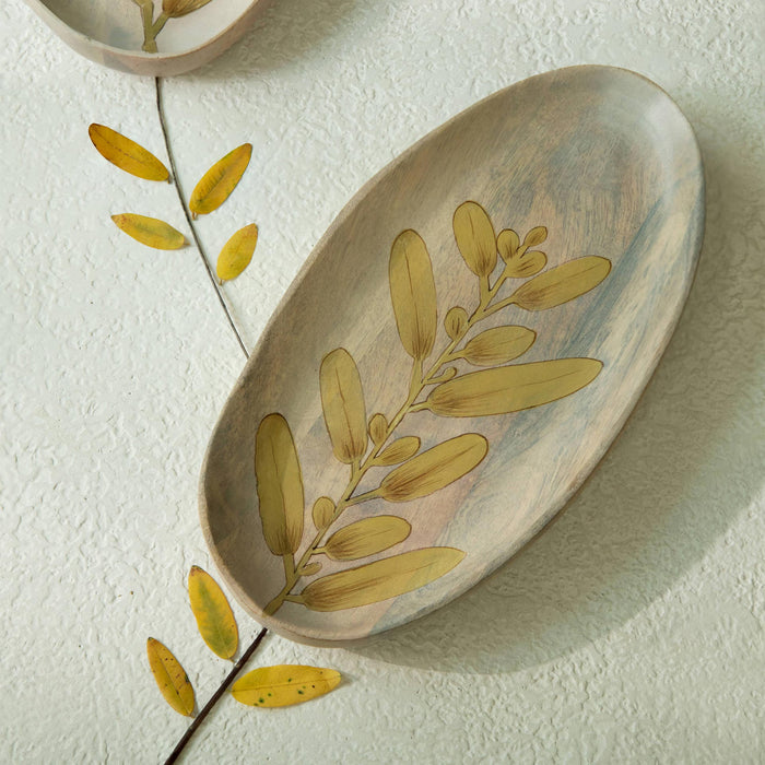 Wisteria Yellow  Platter - Large