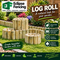 Wooden Log Roll Edging – Durable Timber Garden Borders-Eclipse Fencing