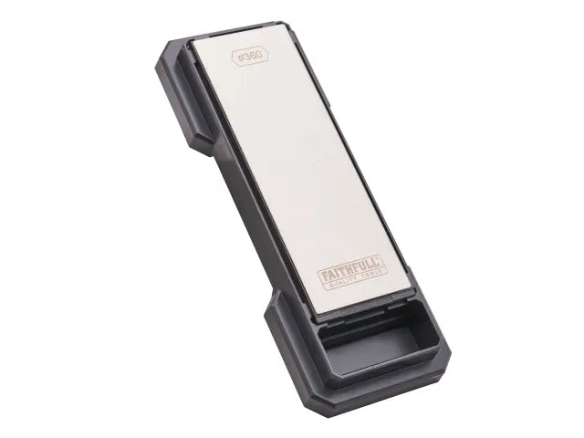 XMS Ceramic Hybrid Sharpening Stone by Faithfull – Double-Sided Sharpening for Knives, Tools & Blades-Eclipse Fencing