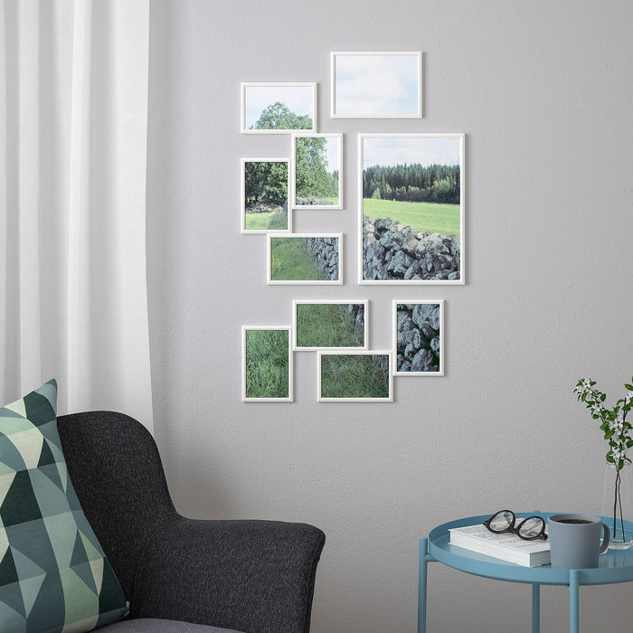 YLLEVAD Collage frame for 4 photos, White, 21x41cm